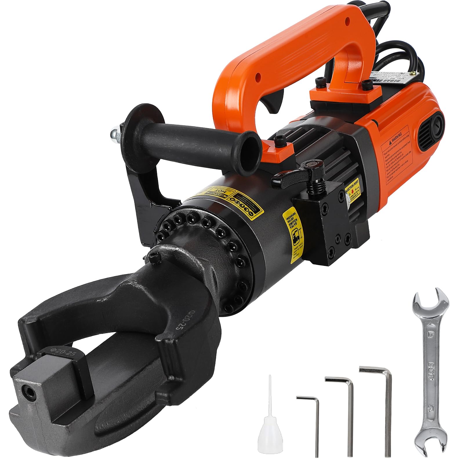 GARVEE 1500W Electric Hydraulic Rebar Bender - 1 Inch (25mm) Steel Bar Bending Machine for Construction & DIY Projects | Heavy Duty Rebar Tool for Building, Concrete Work & Metal Fabrication