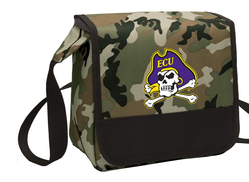 Stylish Camo East Carolina University (ECU) Lunch Bag - Insulated Shoulder Lunch Box for School, Work & Outdoor Adventures
