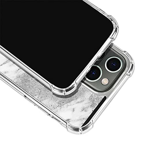 Skinit Clear iPhone 13 Pro Case with Silver Marble Design - Slim Protective Cover for Everyday Use | Perfect for Work, Travel & Style