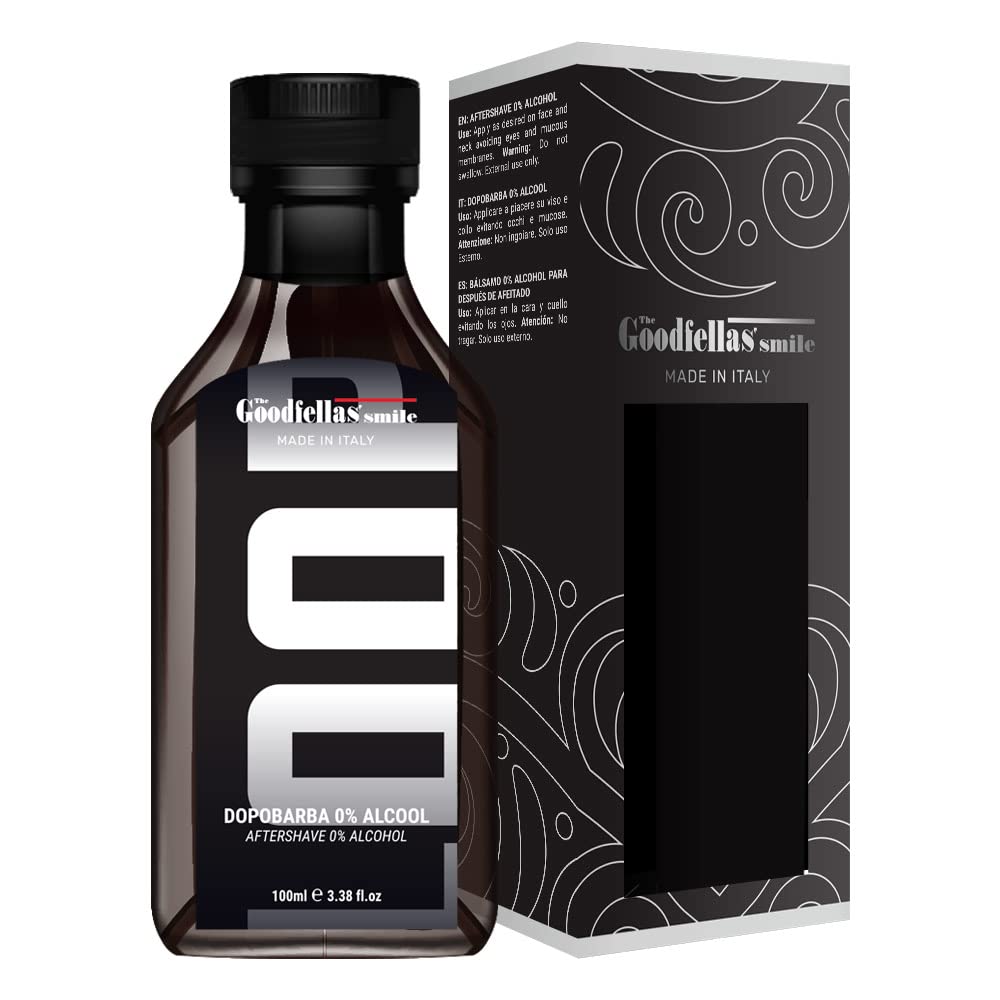 Premium Italian Shaving Soap & Aftershave Splash Set - Amber Fougere Scent with Lavender & Sandalwood | The Goodfellas Smile Collection | Perfect for Wet Shaving & Grooming Rituals | Made in Italy