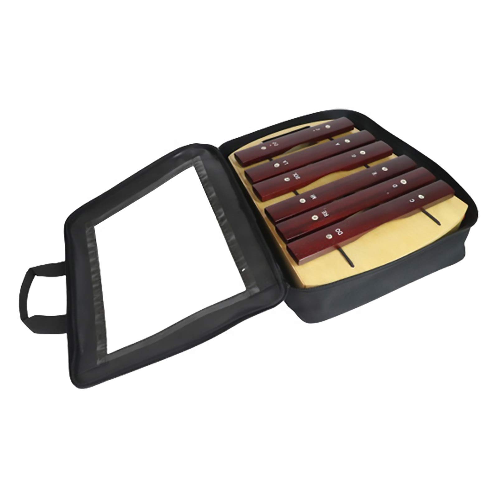 6-Note Wooden Xylophone Percussion Instrument with 2 Mallets & Carry Bag - Educational Musical Toy for Kids & Adults - Perfect for Music Class, Home Play & Gift Giving