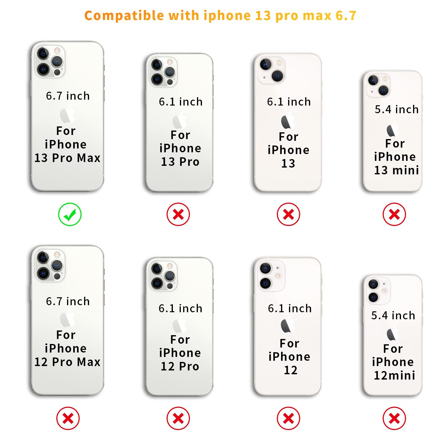 YESPURE Clear Adjustable Crossbody Phone Case for iPhone 13 Pro Max - Soft Slim Protective Cover with Shoulder Strap for Women & Girls (Beige) | Perfect for Travel, Shopping, and Hands-Free Daily Use