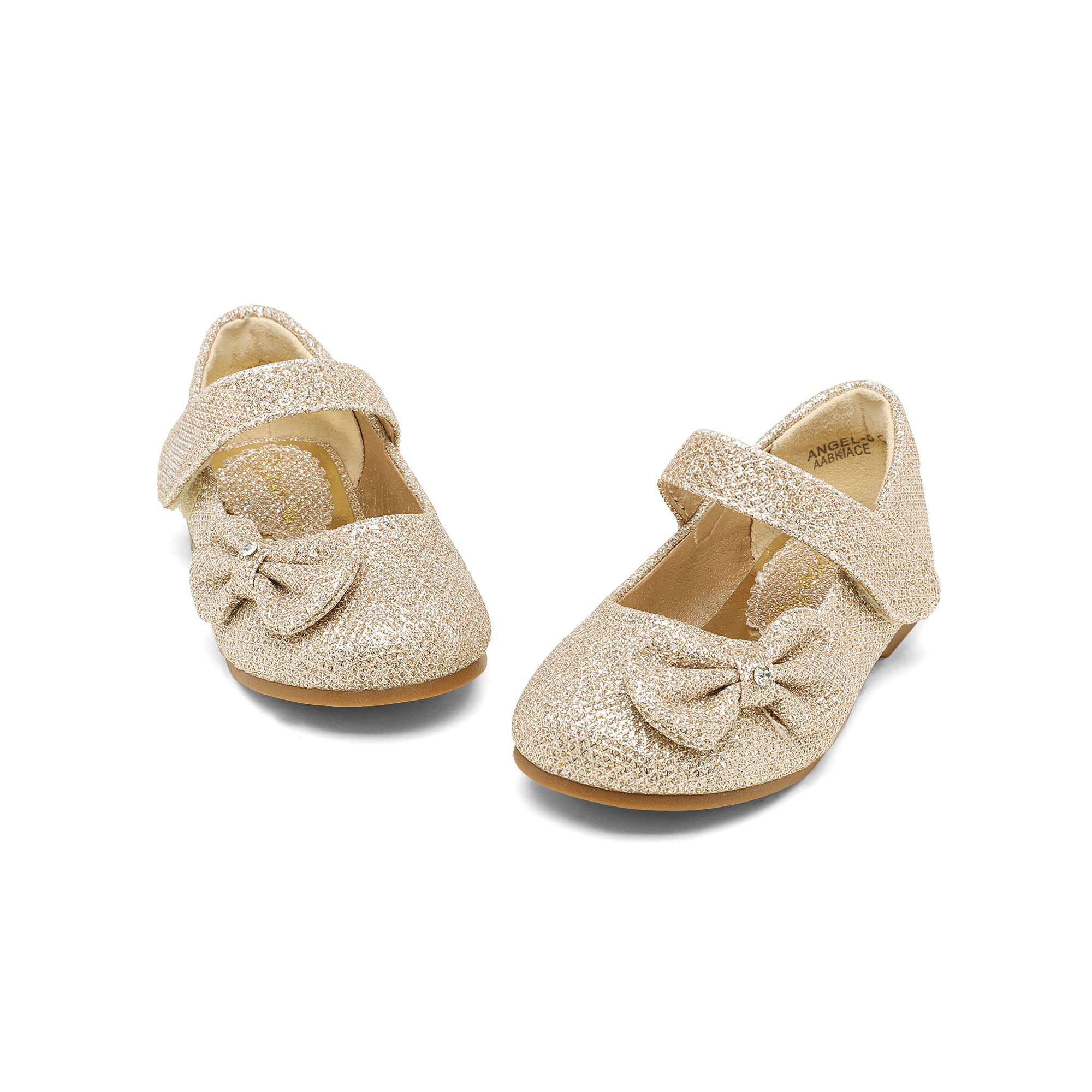 DREAM PAIRS Toddler Girls Mary Jane Flats - Cute Side Bow Ballet Shoes for Toddlers & Little Girls | Perfect for Weddings, Parties, School & Special Occasions