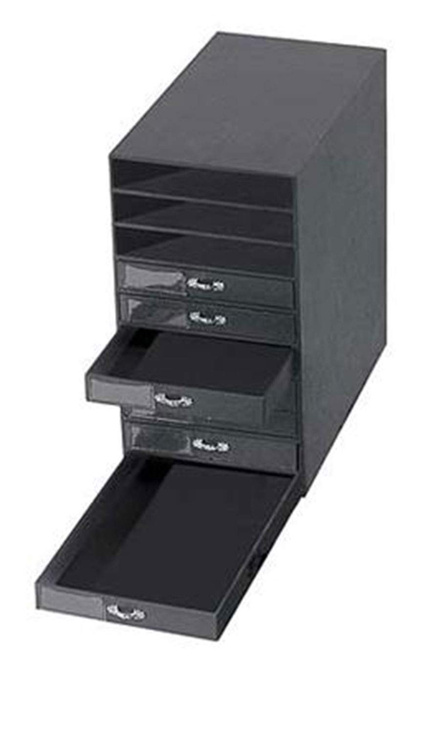 10-Drawer Black Jewelry Storage Organizer - Premium Jewelry Box for Necklaces, Rings & Earrings - Perfect for Bedroom, Closet & Travel Organization