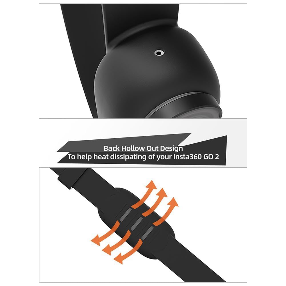 Suoumwa Cat Camera Collar - 170° Wide Angle Wireless Action Camera for Pets, Stable HD Video Recording - Perfect for Pet Monitoring, Training & Outdoor Adventures