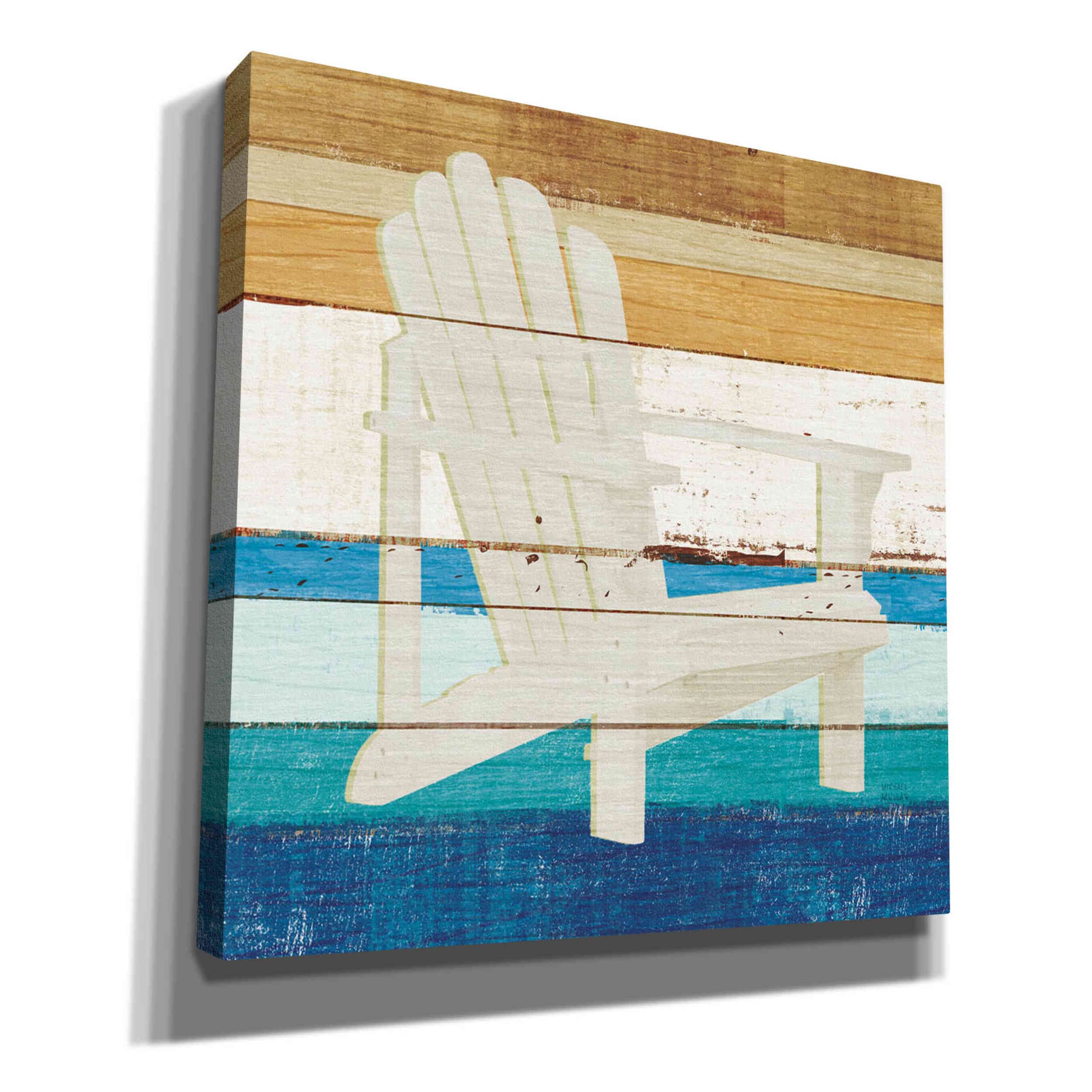 Beachscape IV by Michael Mullan - 26x26 Inch Coastal Canvas Wall Art for Living Room, Bedroom & Beach House Decor