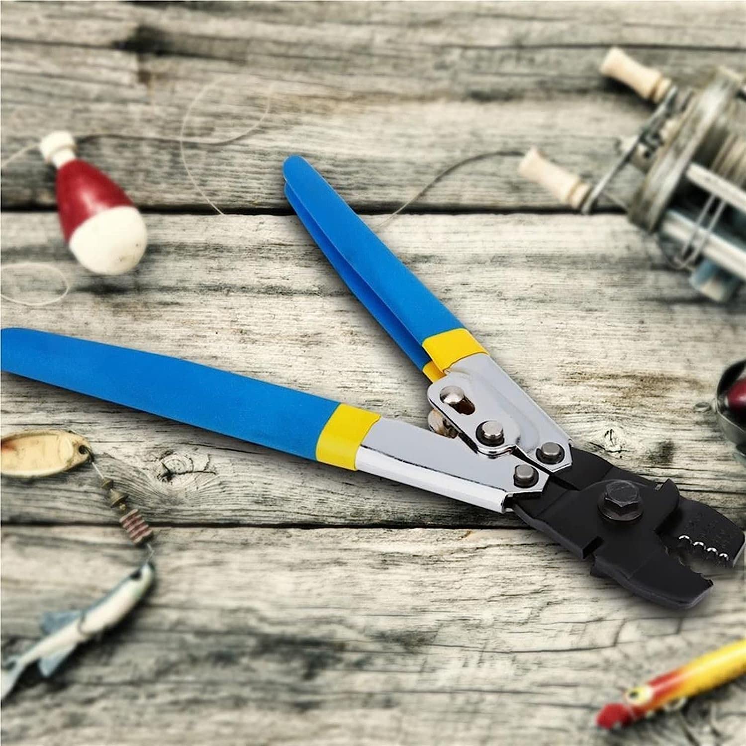 AVFORA Wire Rope Crimping Tool - High Pressure Fishing Pliers, Cable Crimper Machine for Sleeve Pressing - Perfect for Fishing, Marine, and DIY Projects