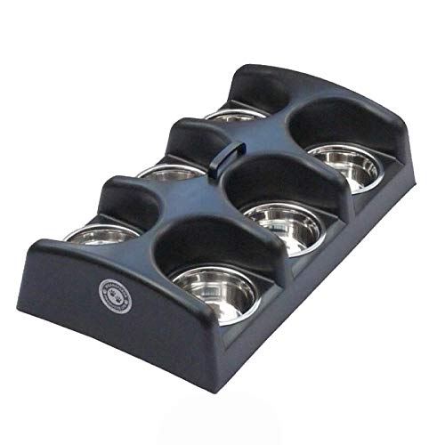 Maxi 6 Litter Multiple Dog Bowl Feeder for Medium, Large & Giant Breeds - Durable Pet Food & Water Dispenser for Multiple Dogs - Perfect for Kennels, Shelters & Multi-Dog Homes