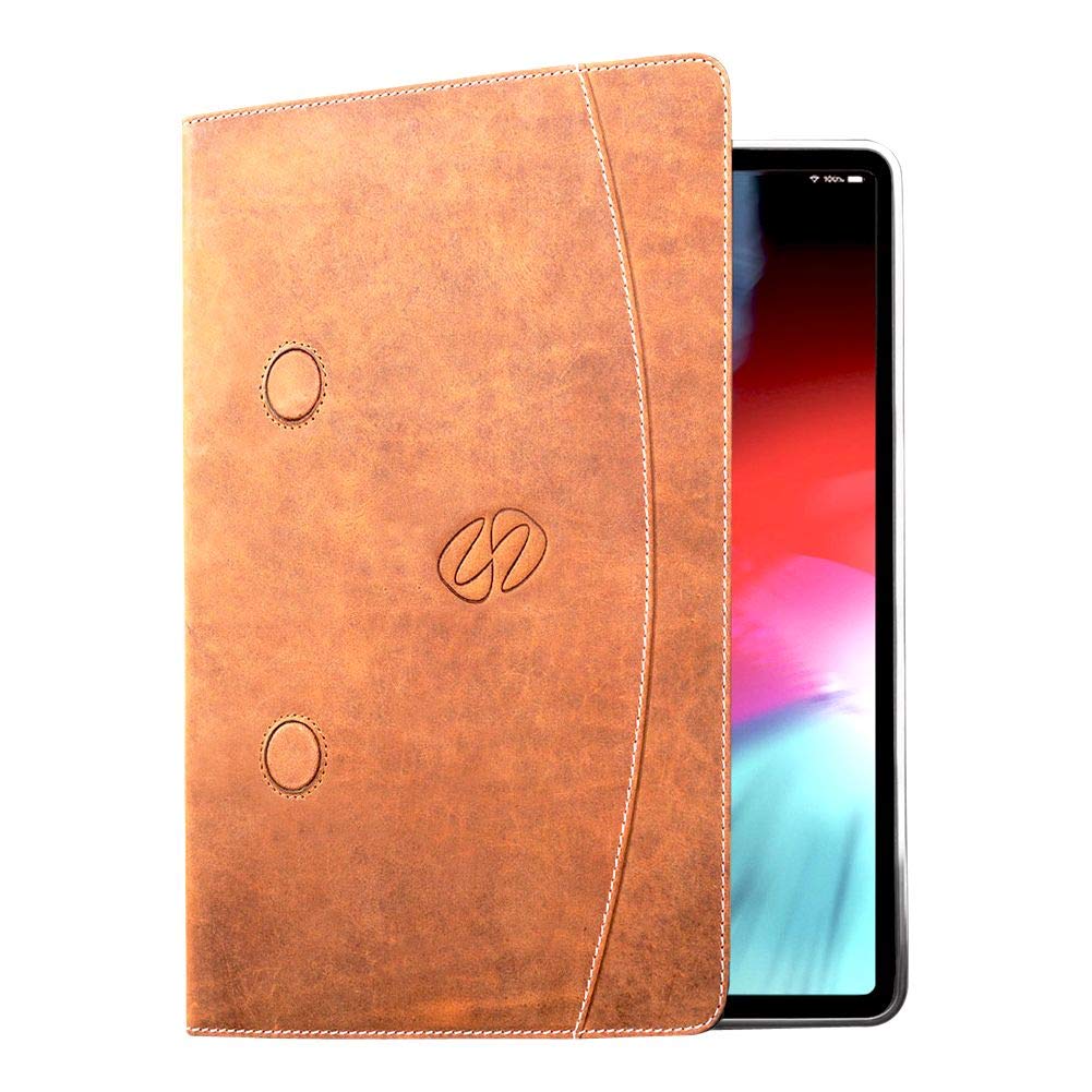 Premium Genuine Leather Case for iPad Pro 11 (1st Generation 2018) - Vintage Style Protective Cover for Work, Travel & Daily Use