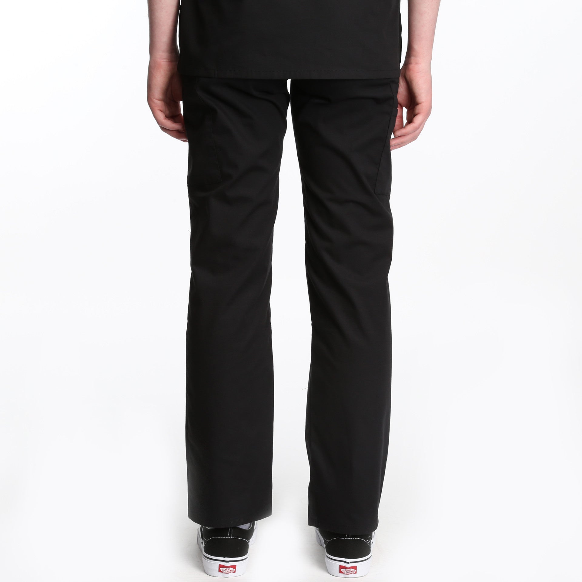 Dickies Natural Rise Elastic Waist Scrub Pants for Men & Women - Comfortable Work Pants for Healthcare Professionals & Nurses - Black