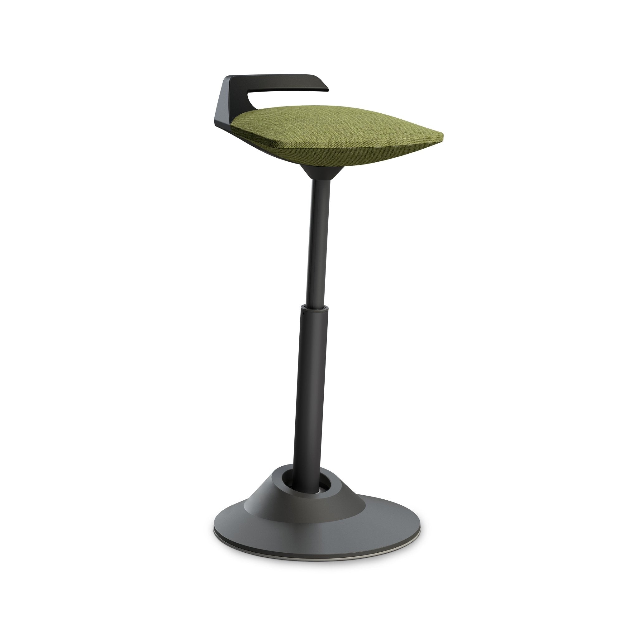 Aeris Muvman Black Ergonomic Office Chair - Adjustable Height & Lumbar Support for Home & Workspace Comfort
