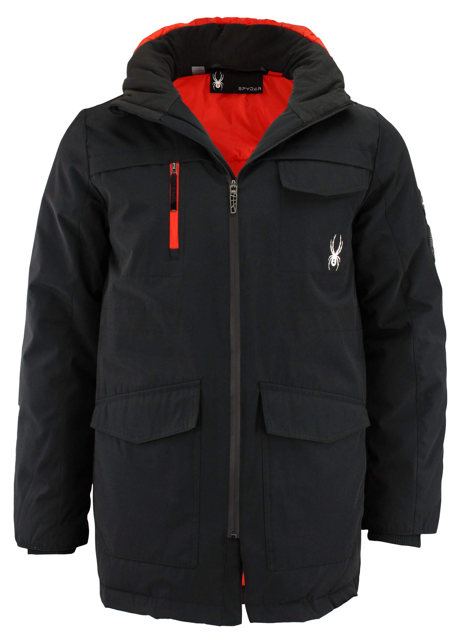 Spyder Men's Waterproof Insulated Parka Coat - Winter Warm Windproof Jacket for Outdoor Activities, Skiing & Snowboarding