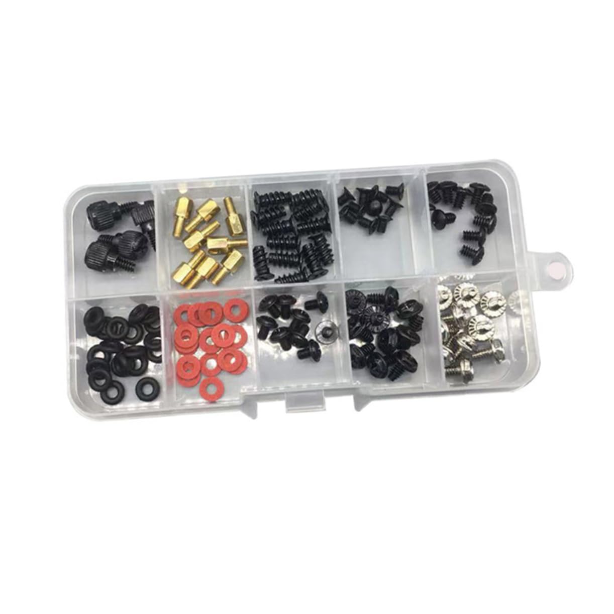 CIYODO 114pcs DIY Computer Screw Set - M3/M4/M5 Metal Case Mounting Screws with Countersunk Head for PC Build & Repair | Perfect for Desktop Assembly, Laptop Upgrades & Electronics Projects