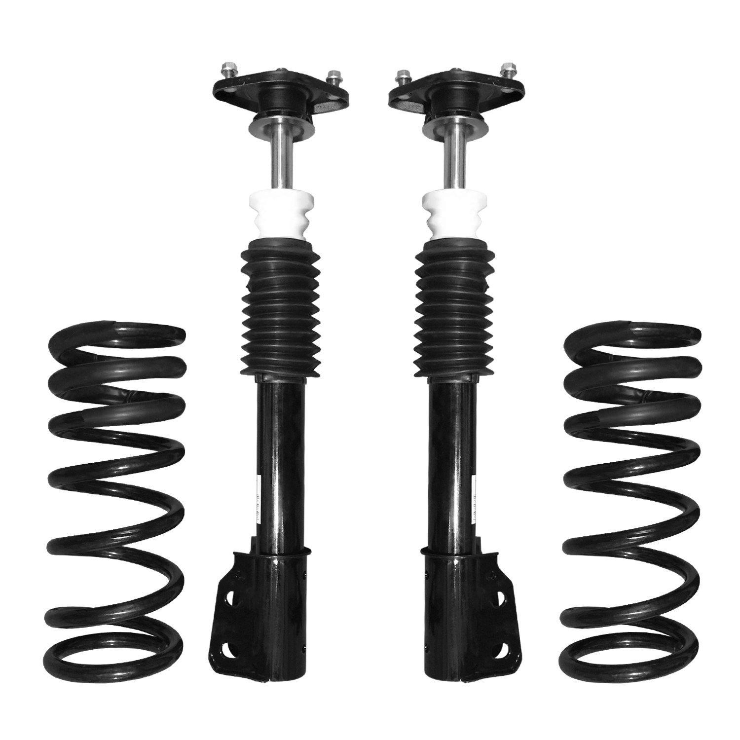 Elite Suspension Unity 65390c Rear Coil Spring Kit - Replacement for Air Spring with Shocks - Compatible with 1986-1999 Buick LeSabre - Improve Ride Comfort & Handling for Smooth Driving
