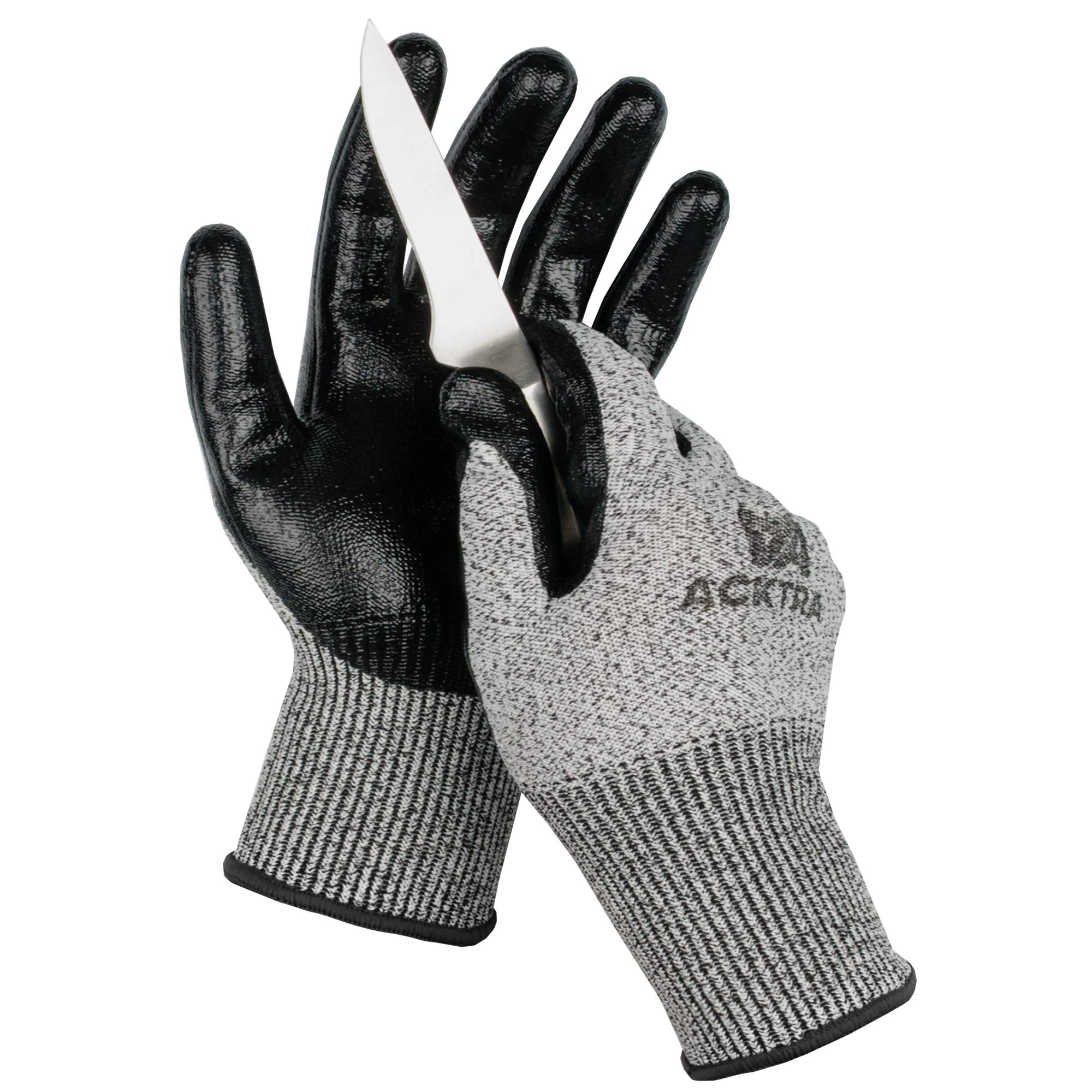 Cut Resistant Level 5 Safety Work Gloves - 120 Pairs Bulk Pack for Construction, Food Processing & Industrial Use