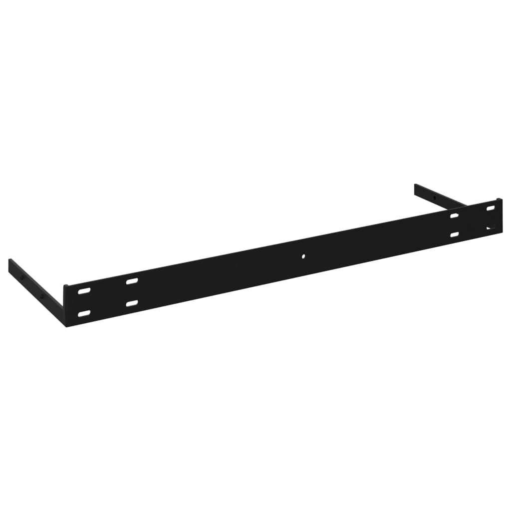Modern Floating Wall Shelf Set - 4 Pack Gray MDF Ledges 47.2