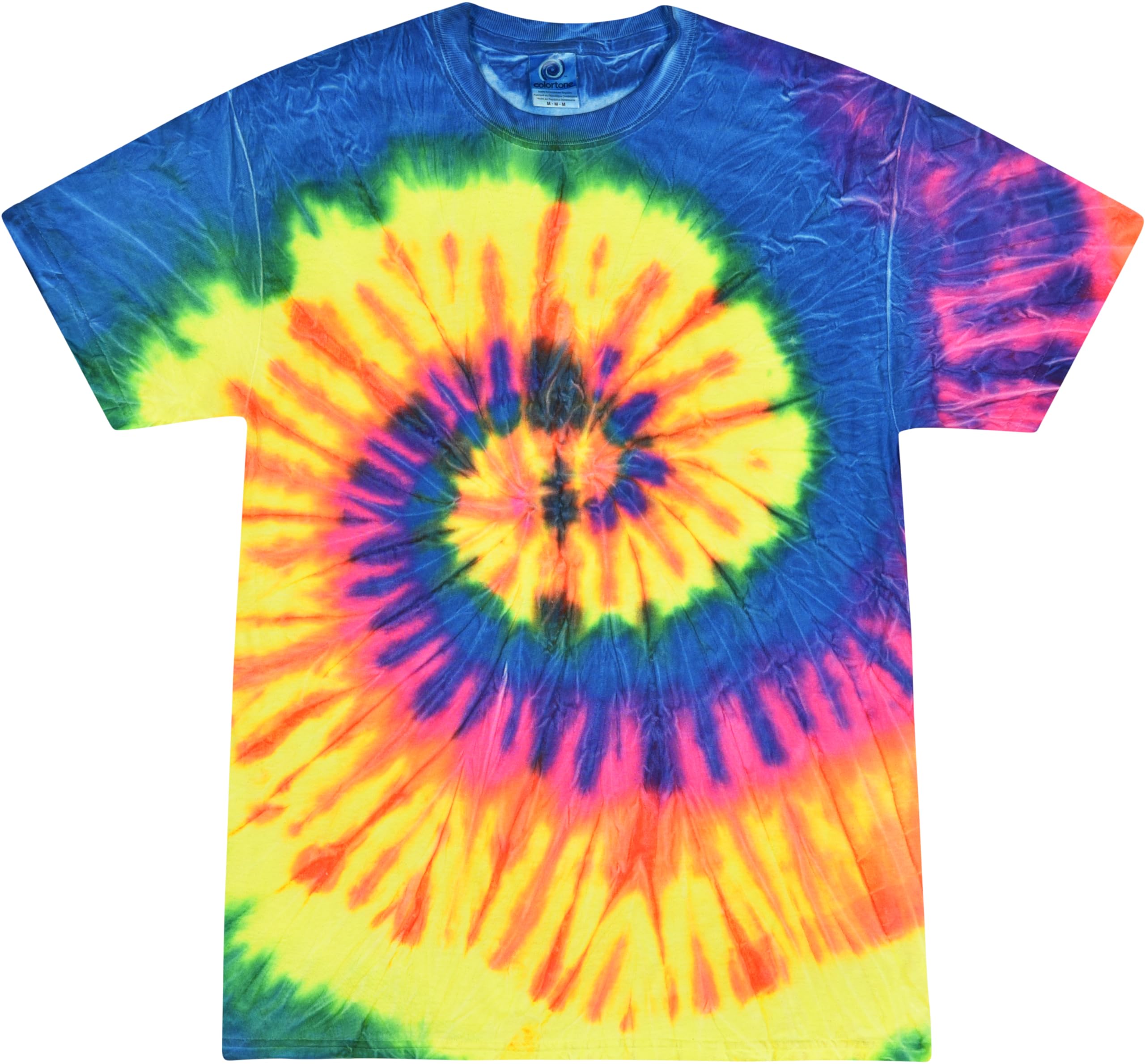 Vibrant Colortone Tie Dye T-Shirts for Men & Women | Soft Unisex Short Sleeve Cotton Tees | Perfect for Summer Festivals, Beach Outings & Casual Wear
