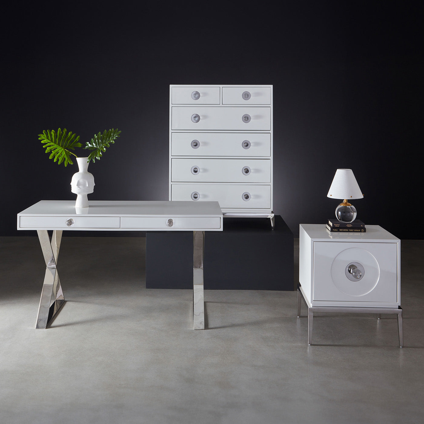 Modern Channing Desk - Stylish Home Office Desk with Storage for Small Spaces | Perfect for Remote Work, Study & Writing