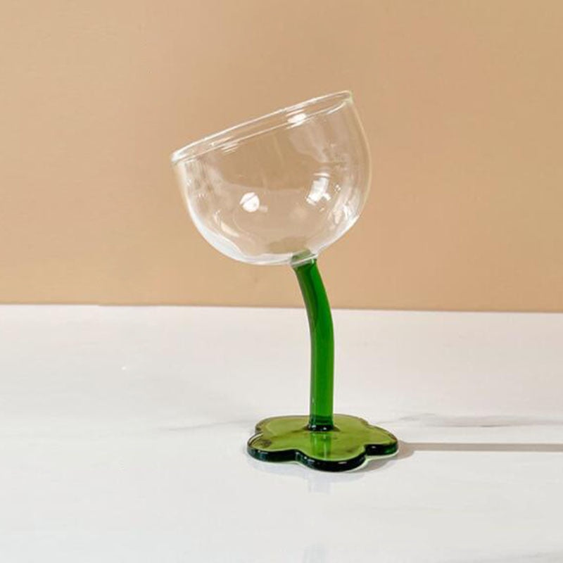 Elegant Petal Bender Cocktail Wine Glass Set - Unique Fluted Design for Champagne, Cocktails & Wine - Perfect for Weddings, Parties & Home Entertaining