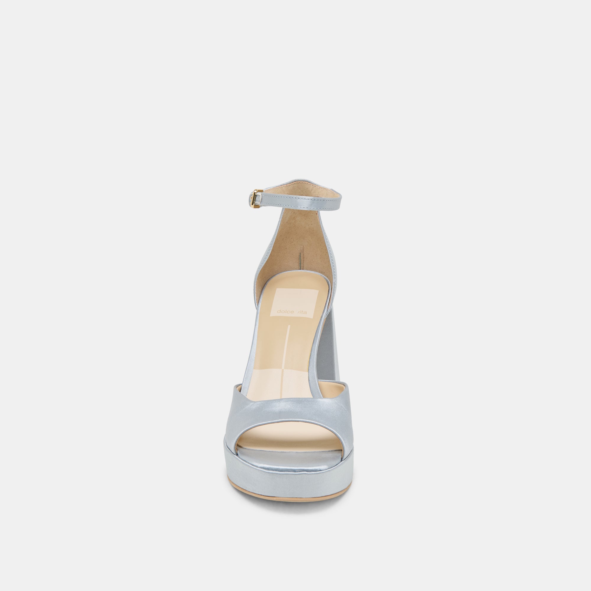 PANDRO Women's Light Blue Satin Heels - Elegant High Heel Shoes for Parties, Weddings & Special Occasions