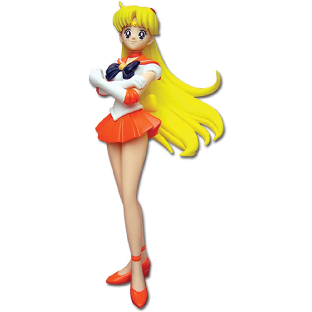 Sailor Moon Action Figure - New Sailor Venus Collectible Doll - Official Licensed Anime Toy (Ge8030) - Perfect for Cosplay, Display & Anime Fans Collection