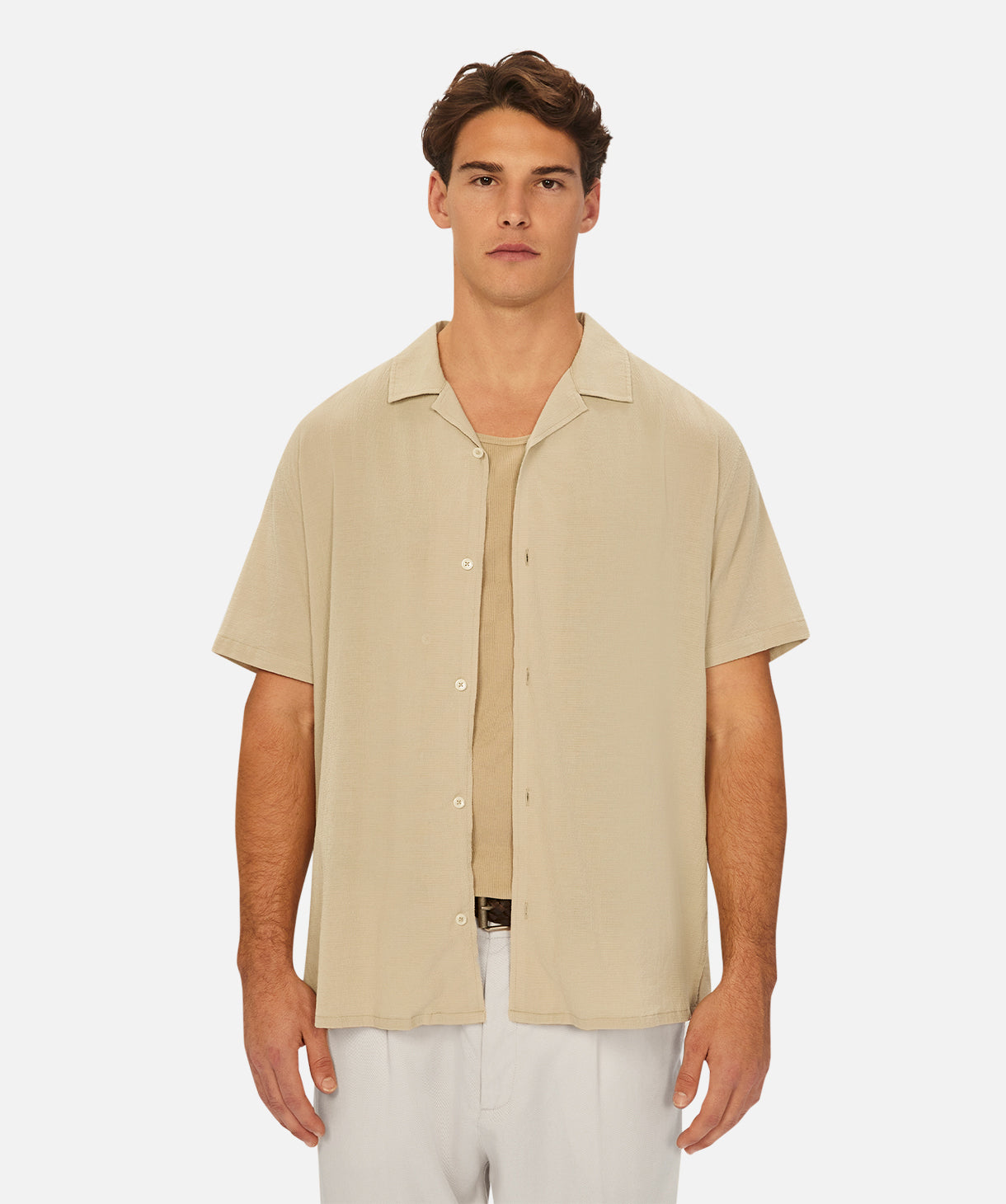 Carrera Short Sleeve Shirt for Men - Comfortable Sage Green Casual Tee - Perfect for Outdoor Activities, Travel & Everyday Wear