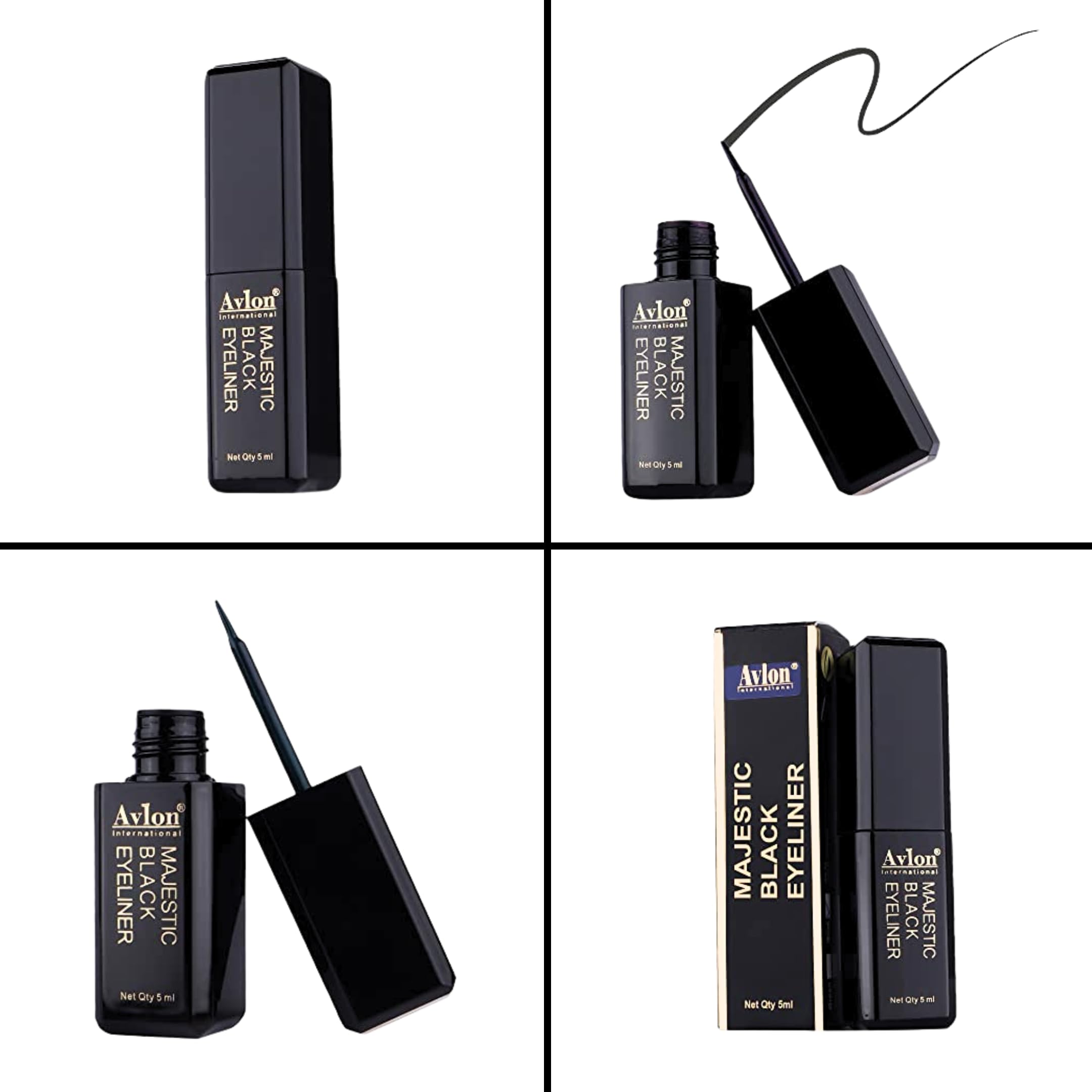 AVLON INTERNATIONAL Smudge Proof Waterproof Mascara - Highly Pigmented, Long-Lasting Eye Makeup for Lashes (10ml) | Perfect for Daily Wear, Special Occasions & Sensitive Eyes