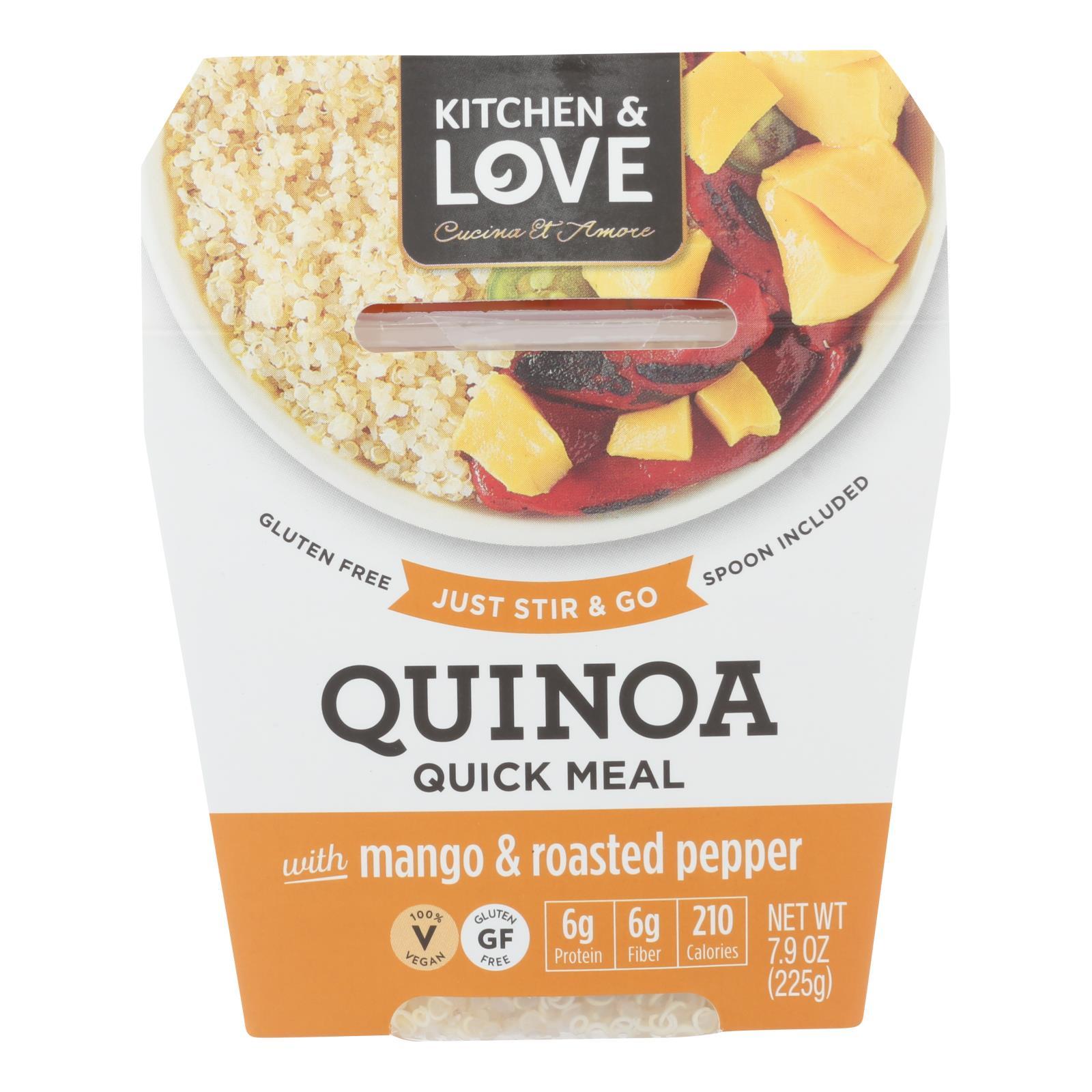 Quick Quinoa Meals - Mango & Roasted Pepper Flavored Healthy Grain Mix | Perfect for Vegan, Gluten-Free Diets & Busy Weeknight Dinners