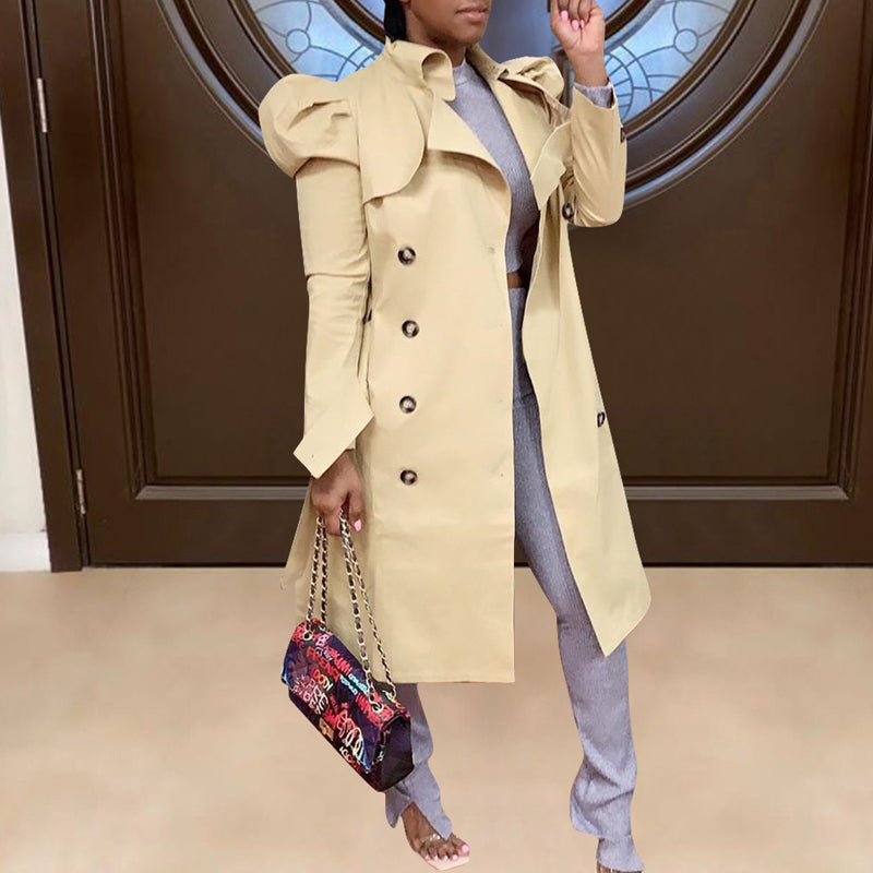 Stylish Women's Long Trench Coat in Multiple Colors - Perfect for Fall Fashion, Office Wear & Outdoor Activities