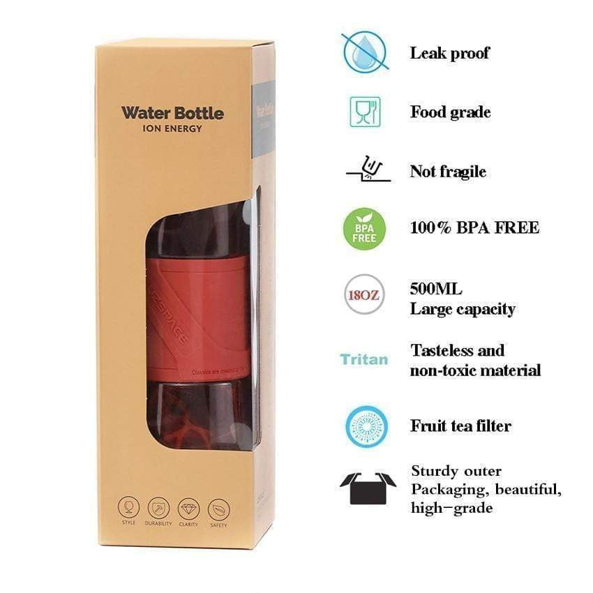 UZSPACE 350ml/500ml BPA-Free Tritan Plastic Sports Water Bottle - Leakproof Shaker for Gym, Running, Hiking & Outdoor Activities | Camping & Travel Drinkware