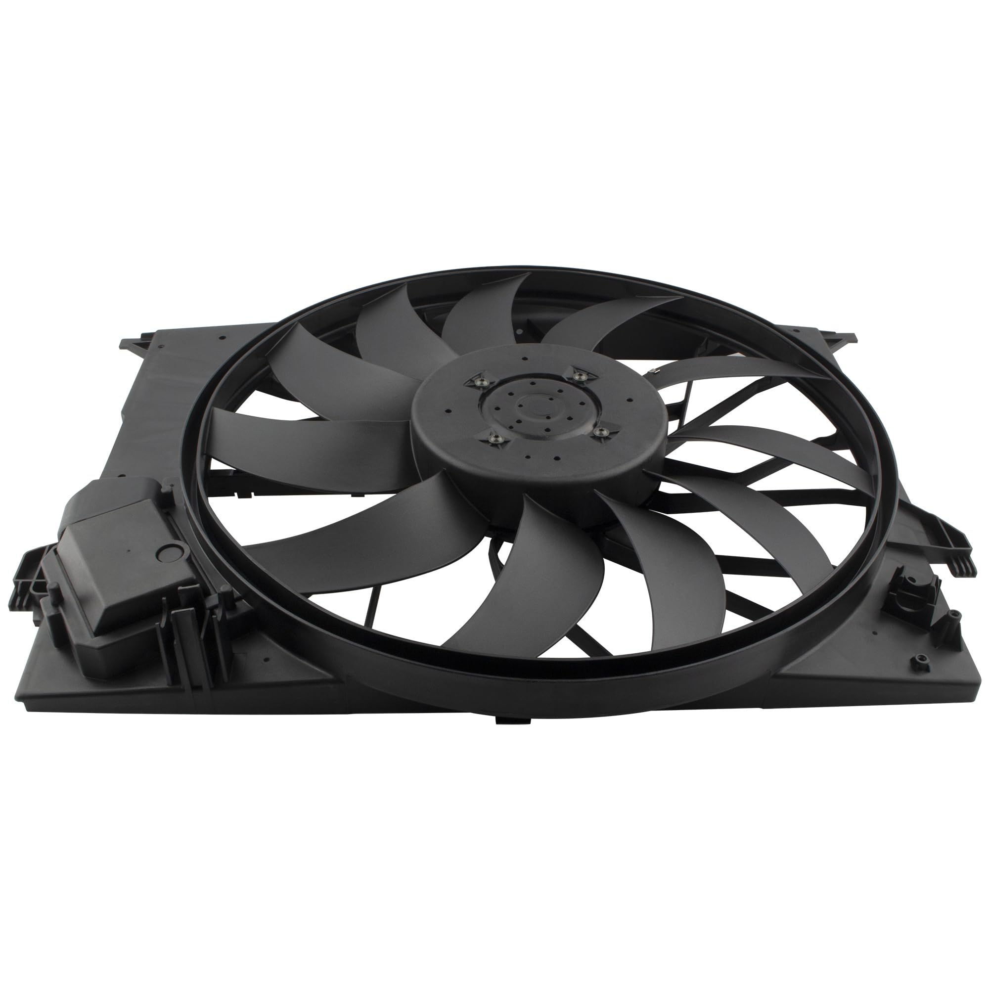 High Performance BOXI Engine Radiator Cooling Fan Assembly Compatible with Mercedes-Benz E320 E63 AMG S350 S550 S600 S63 S65 AMG CLS63 CL550 CL600 CL63 CL65 AMG (Part# 2115000493) - Perfect for Engine Overheating Prevention & Summer Driving