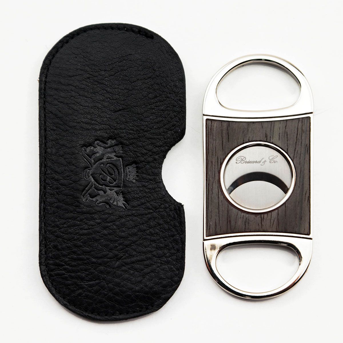 Premium Brizard & Co Double Guillotine Series II Cigar Cutter - Gunmetal & Ebony Finish | Perfect for Cigar Enthusiasts & Gifts | Ideal for Weddings, Parties & Relaxing Moments