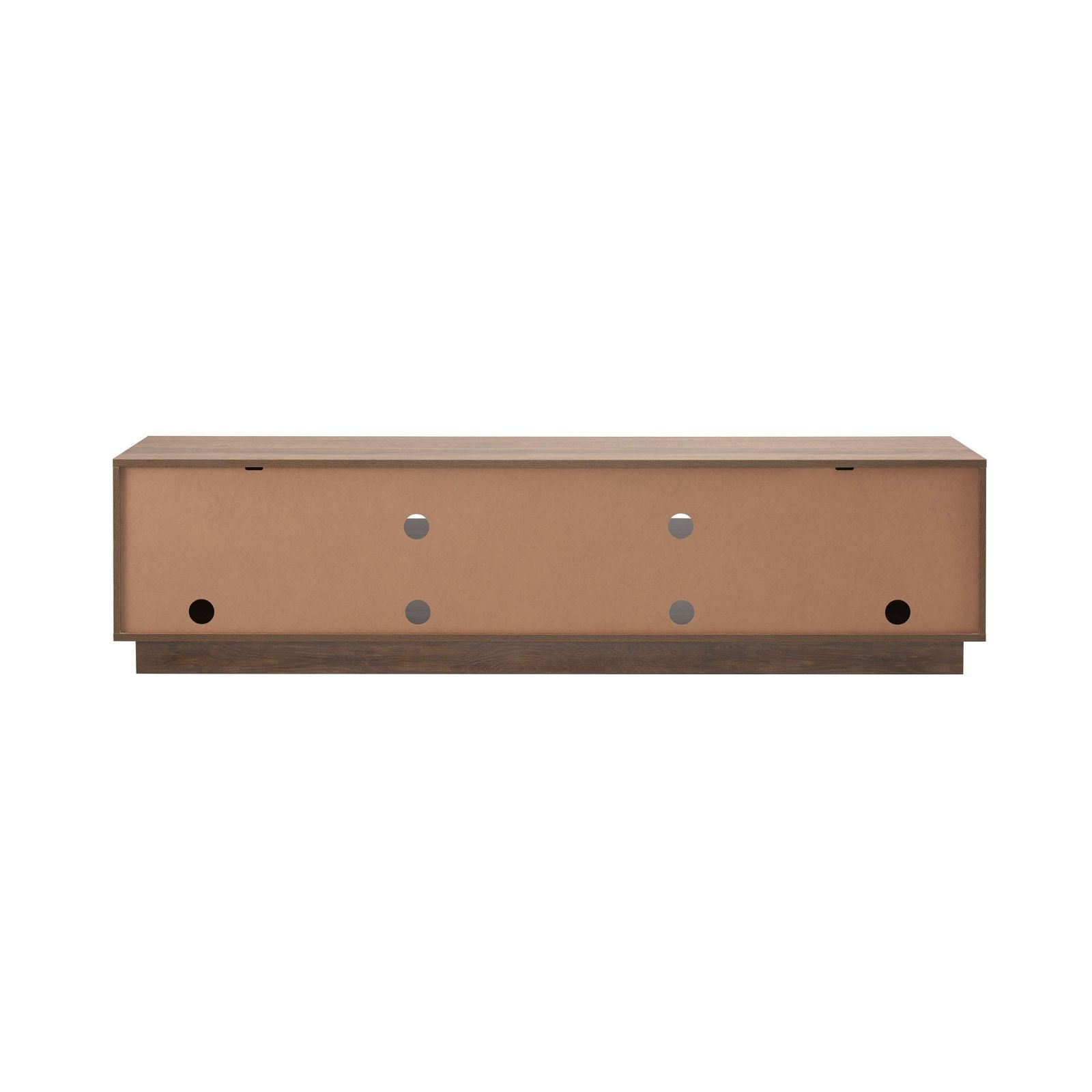 DELUX 200cm TV Stand Unit in Dark Oak & Black Finish by Tauris™ - Perfect for Living Room Entertainment Centers & Home Theater Setups