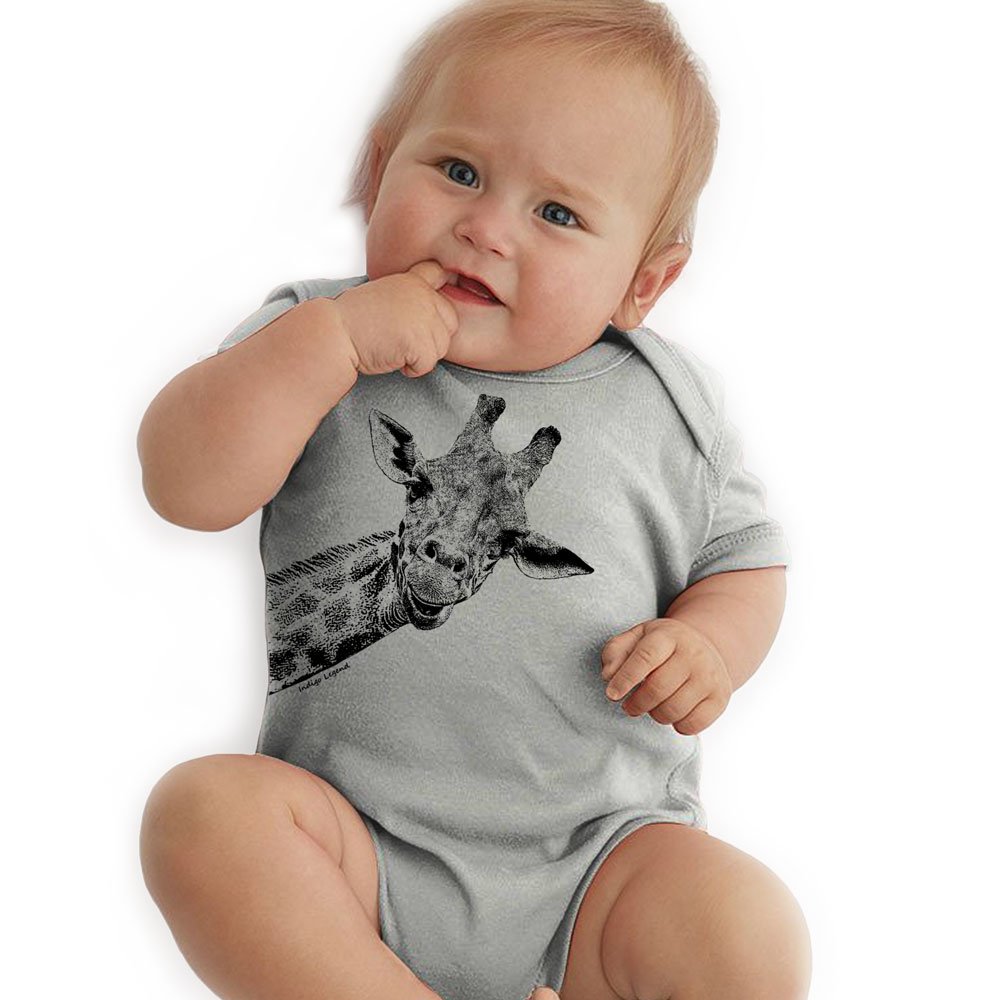 Indigo Legend Unisex Baby Giraffe Bodysuit - Soft Cotton Infant Onesie for Newborns & Toddlers | Perfect for Playtime, Photo Shoots & Everyday Wear