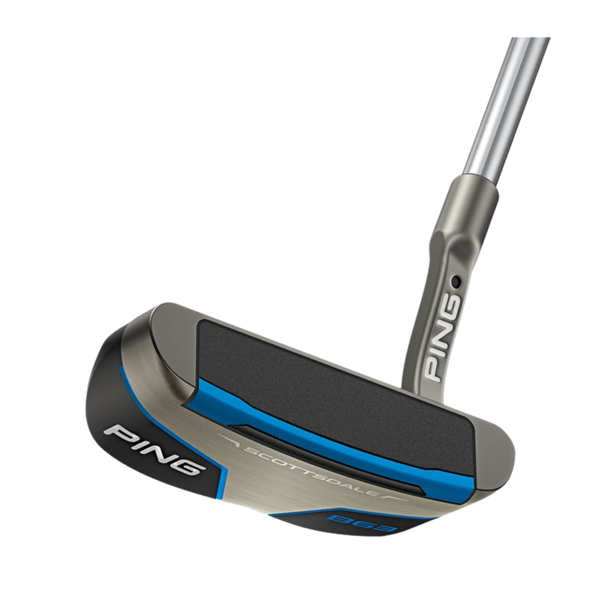 PING 2025 Scottsdale B63 Golf Putter - Premium Right/Left Handed Putter for Men & Women - Perfect for Putting Greens & Golf Course Play