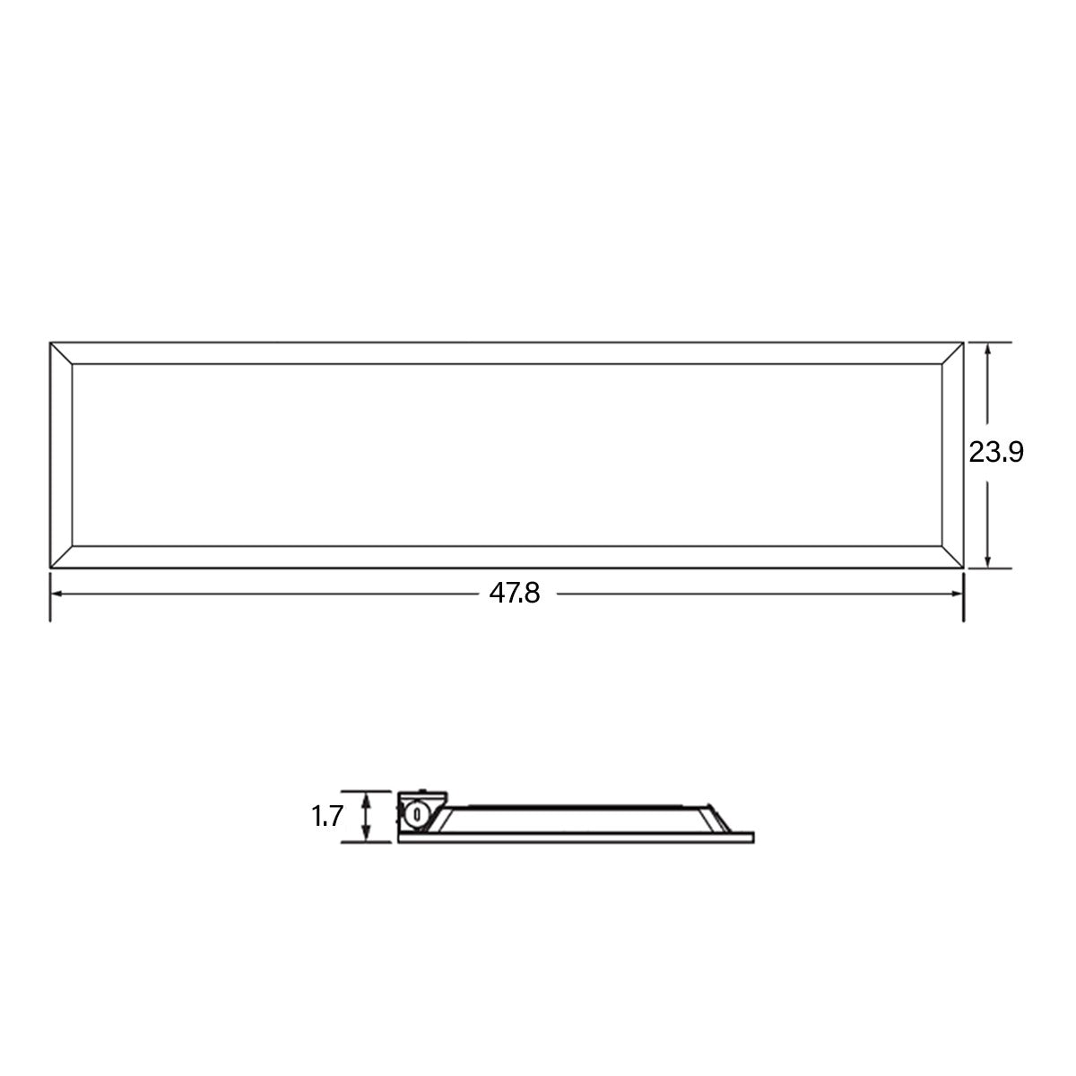 2x4 LED Panel Light 6250 Lumens 50W 3500K/4000K/5000K CCT 120V-347V Dimmable for Office, Classroom, and Commercial Lighting