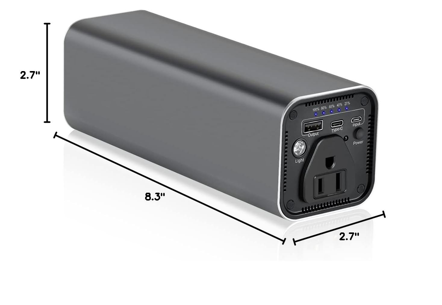 31200mAh 100W Portable Laptop Charger with AC Outlet - Universal Power Bank for MacBook, iPhone, Samsung, HP, Dell, Lenovo - Perfect for Travel, Business Trips & Remote Work
