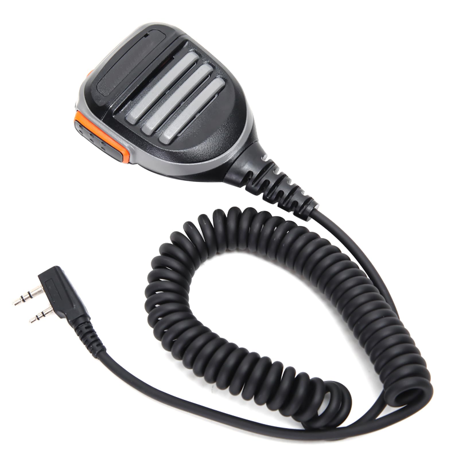 MOUDOAUER 2-Pin Handheld Speaker Microphone Replacement for Kenwood TYT Baofeng Walkie Talkie - Durable Clear Audio for Outdoor Adventures, Construction Sites & Emergency Communication