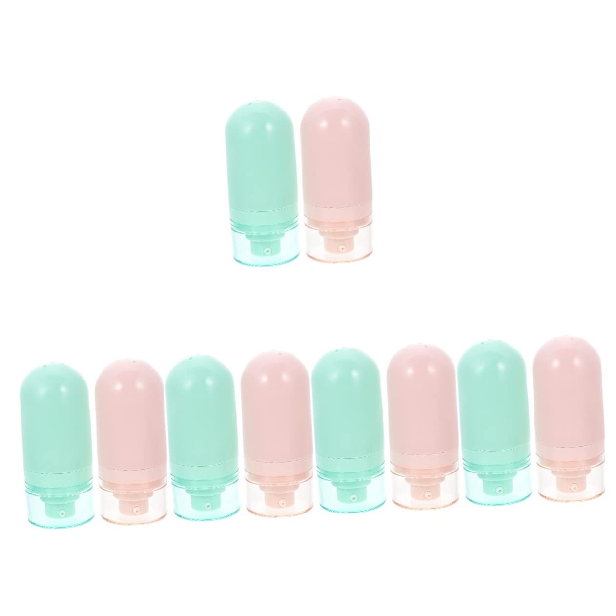 Beavorty 10 Pack Mini Travel Bottles Set - Leak Proof Empty Plastic Containers for Lotion, Shampoo, Detergent & Makeup | TSA Approved Toiletries for Air Travel, Gym, Camping & Hotel Stays