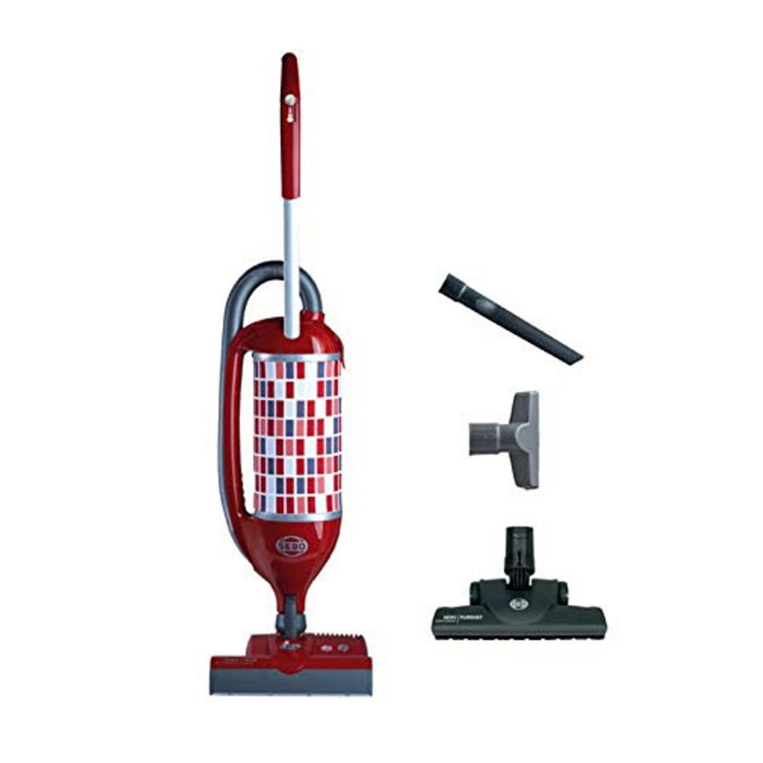 SEBO Felix 1 Premium Upright Vacuum Cleaner with ET-1 Power Head - 9809AM (Red) - Powerful Suction for Hardwood Floors & Carpets - Perfect for Home & Office Cleaning