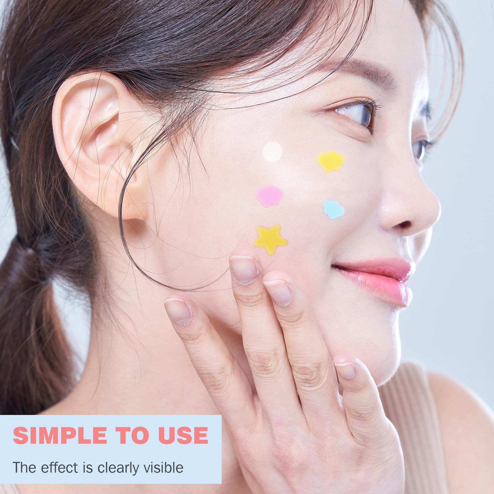 280PCS Hydrocolloid Acne Patches for Face - Star-Shaped Pimple Patches for Zits & Blemishes - Gentle Facial Skin Care Treatment - Perfect for Overnight Spot Treatment & Daily Acne Care