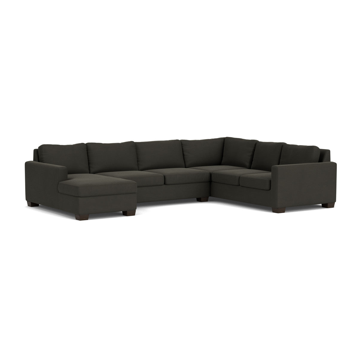 Track 141 Corner Sectional Sofa with Full Sleeper and Left Chaise - Modern L-Shaped Couch for Living Room, Home Theater & Small Spaces