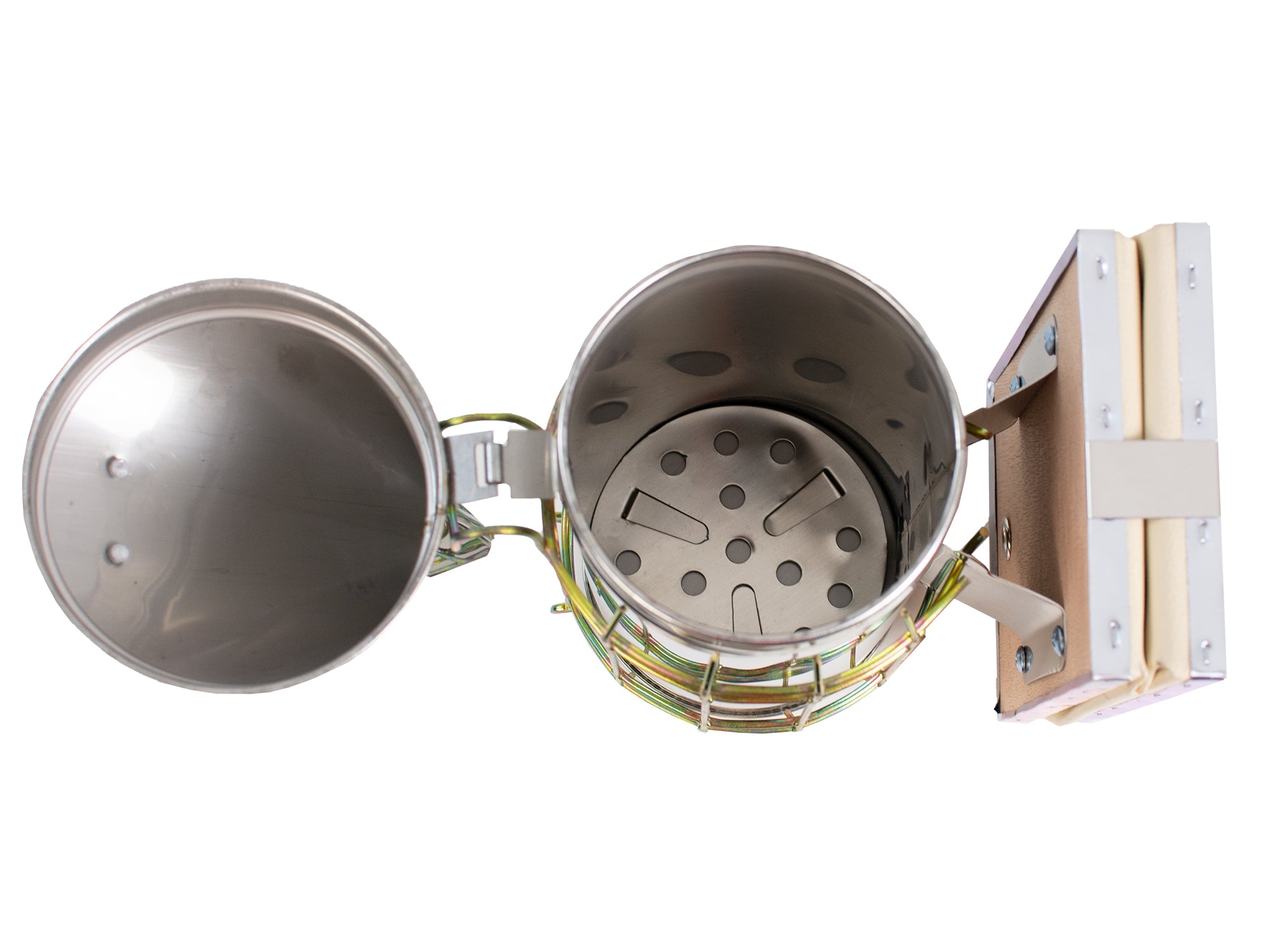 Large Stainless Steel Beehive Smoker with Heat Shield - Durable Beekeeping Equipment for Hive Maintenance & Honey Harvesting | Perfect for Backyard Beekeepers & Commercial Apiaries