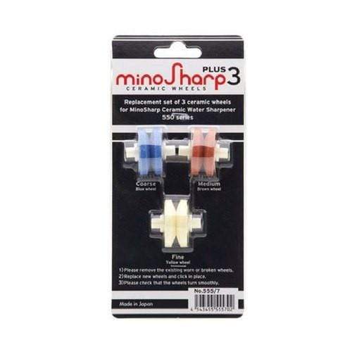 MinoSharp Replacement Wheels for Water Sharpener 550 - Compatible with Knife Sharpeners - Premium Grinding Wheels for Kitchen, Hunting & Outdoor Use