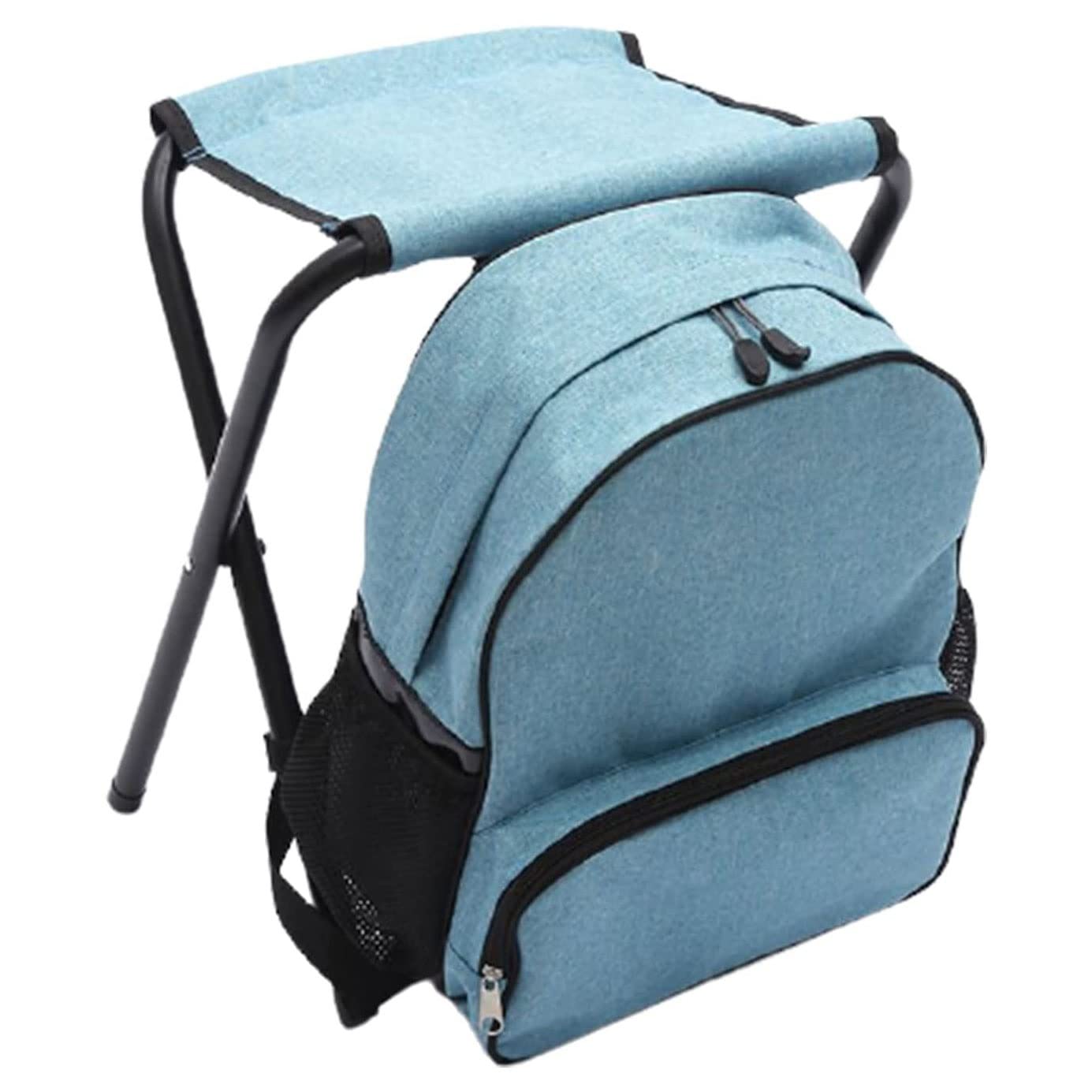 NesRabbit Portable Folding Camping Stool with Insulated Cooler Bag - Lightweight Collapsible Chair for Hiking, Fishing, Hunting - Detachable Shoulder Strap for Easy Carrying - Perfect for Outdoor Adventures, Picnics, and Beach Trips