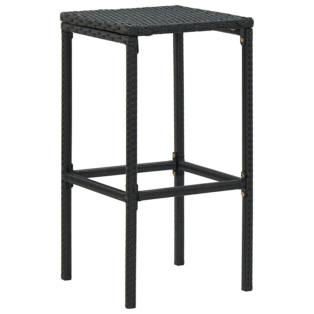 vidaXL 2/3/4/6 Pack Bar Stools with Cushions - Wicker Rattan Counter Height Stools for Kitchen Island, Breakfast Bar & Outdoor Patio - Multiple Color Options