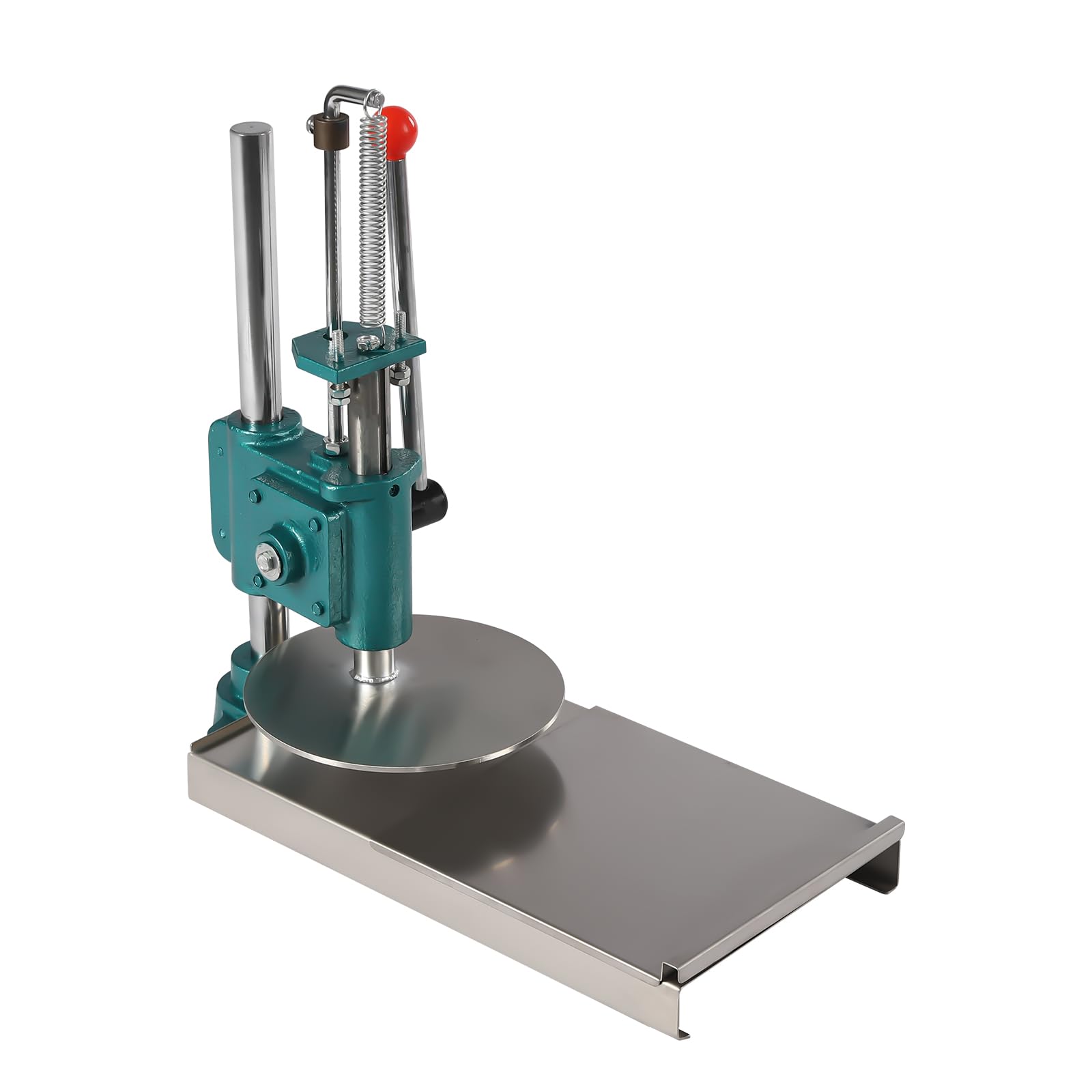 Manual Pizza Dough Press Machine with Pulling Plate & Support Plate - Professional Pizza Dough Roller, Sheeter & Crust Press for Homemade Pizza Making - Perfect for Restaurants, Pizzerias & Home Kitchens