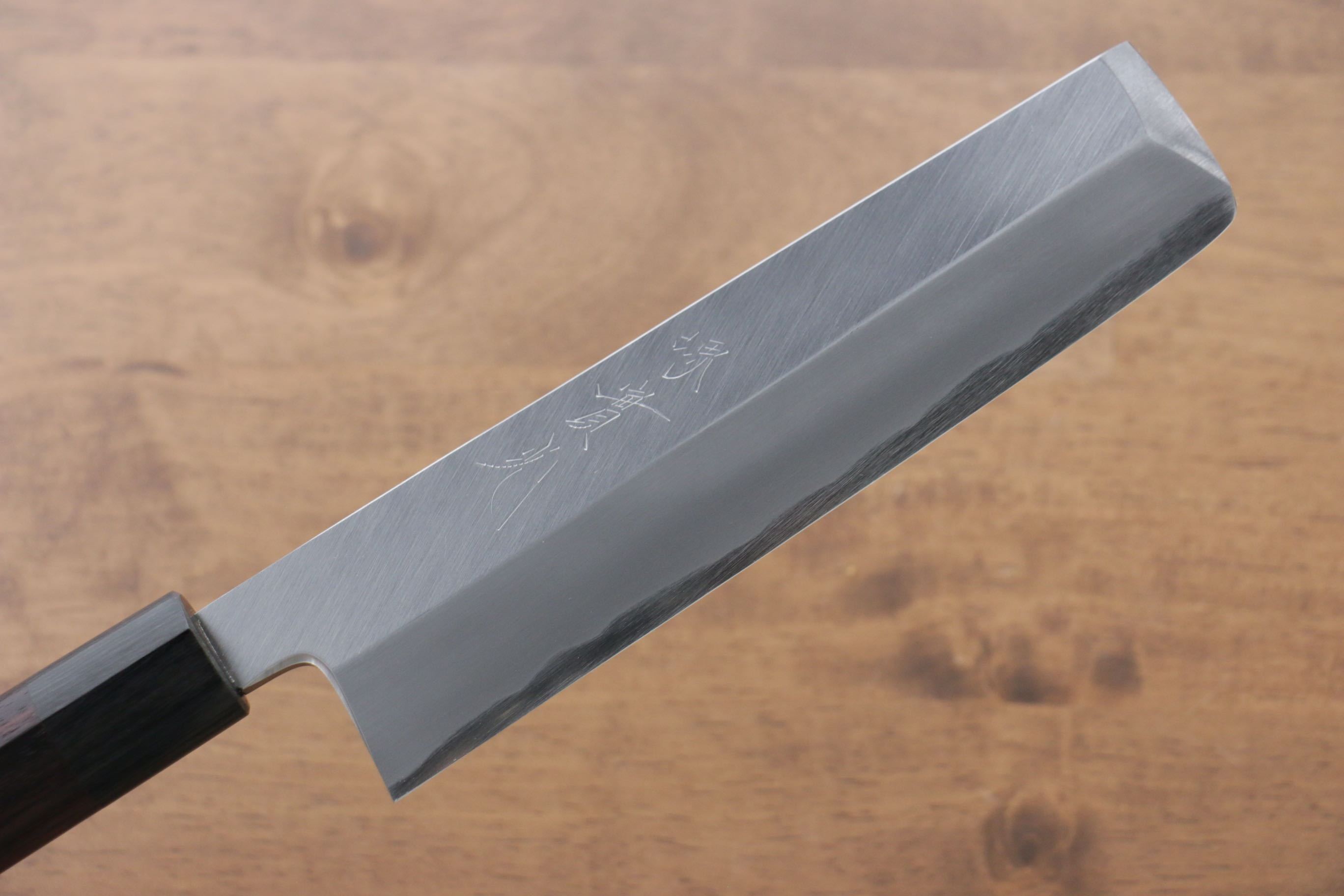 Premium Jikko White Steel No.2 Usuba Knife 180mm with Ebony Handle - Professional Japanese Vegetable Knife for Sushi, Sashimi & Precision Cutting