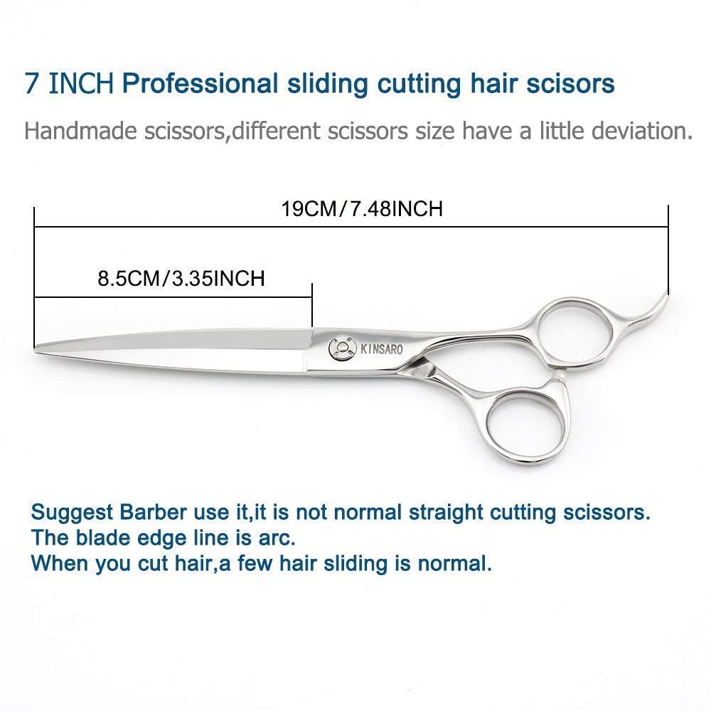 Professional 440C Hair Cutting Scissors 7 Inch & Thinning Shears 6 Inch - Sharp Stainless Steel Barber Scissors for Salon, Styling, and Home Haircuts