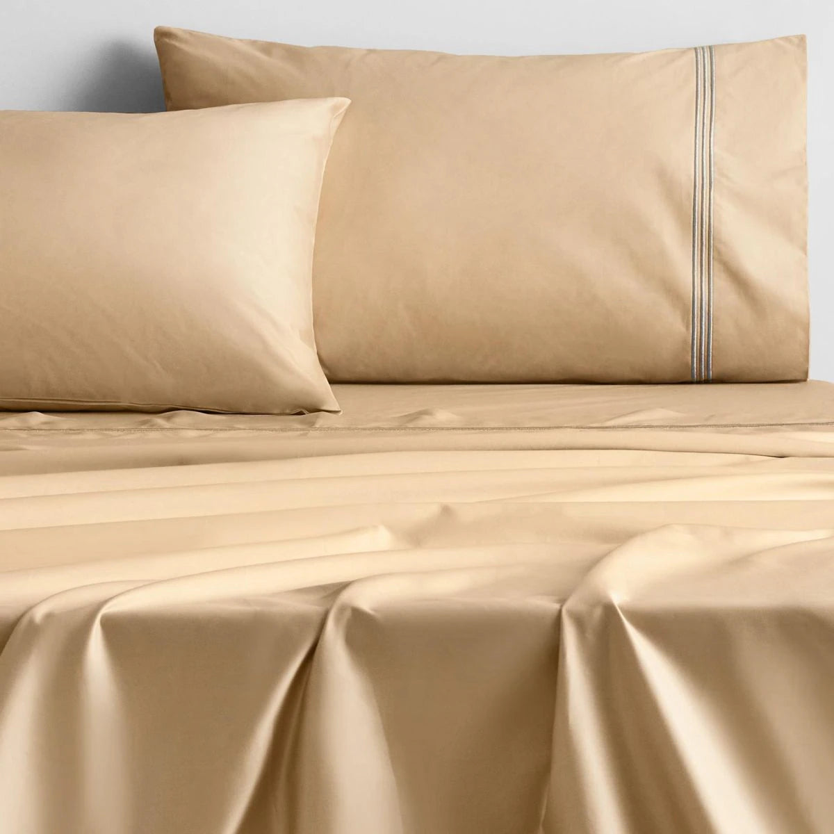 Sheridan 1200 Thread Count Palais Lux Almond Fitted Sheet - Ultra Soft Queen Size Bed Sheet for Luxury Hotel & Home Bedroom Decor